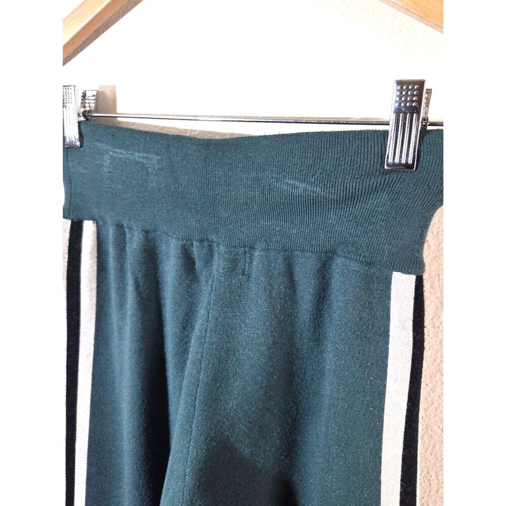 Spiritual Gangster Wide Leg Pants Womens Small Green Knit Lounge Yoga Stretch - Picture 9 of 11